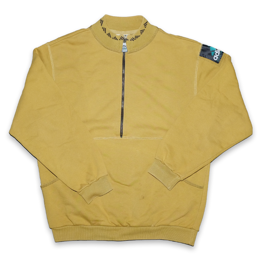 Vintage adidas Equipment Q-Zip Sweater Medium - Double Double Vintage