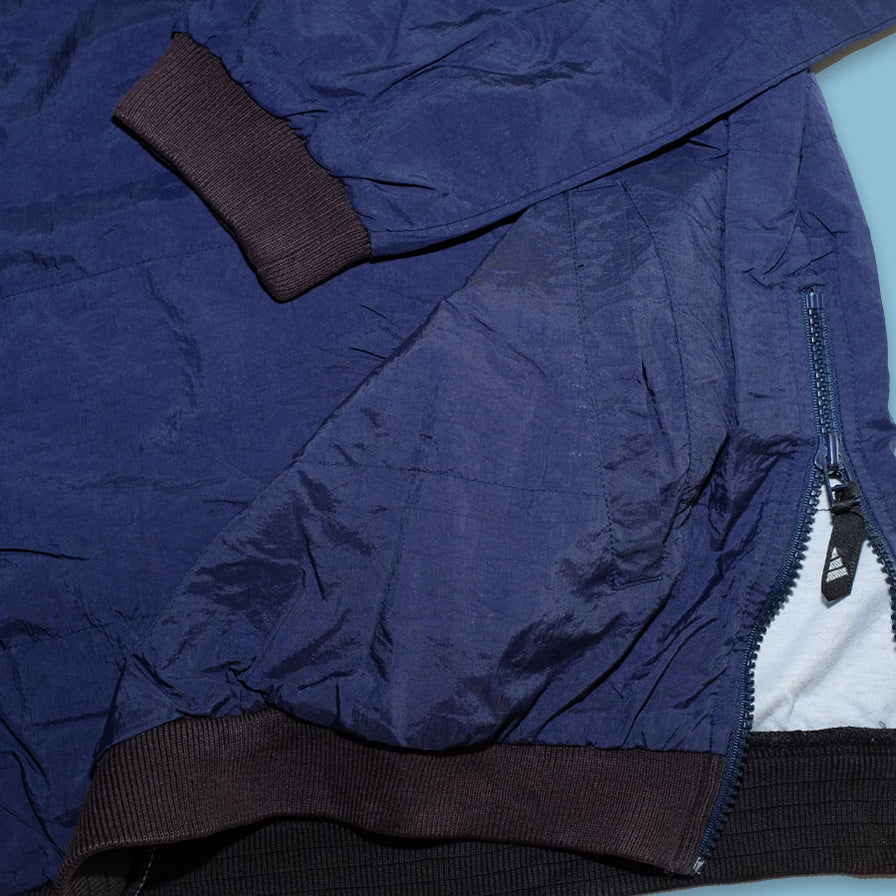 Vintage adidas V-Neck Windbreaker Large - Double Double Vintage