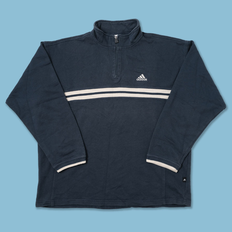 Vintage adidas Q-Zip Sweater Large / XLarge
