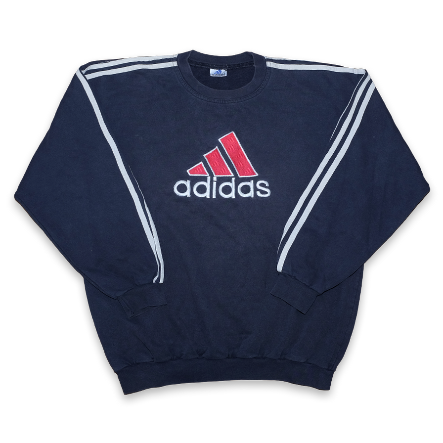 Vintage adidas Logo Sweater Small Double Double Vintage