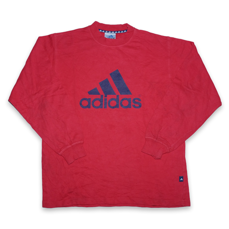 Vintage adidas Logo Sweater Large - Double Double Vintage