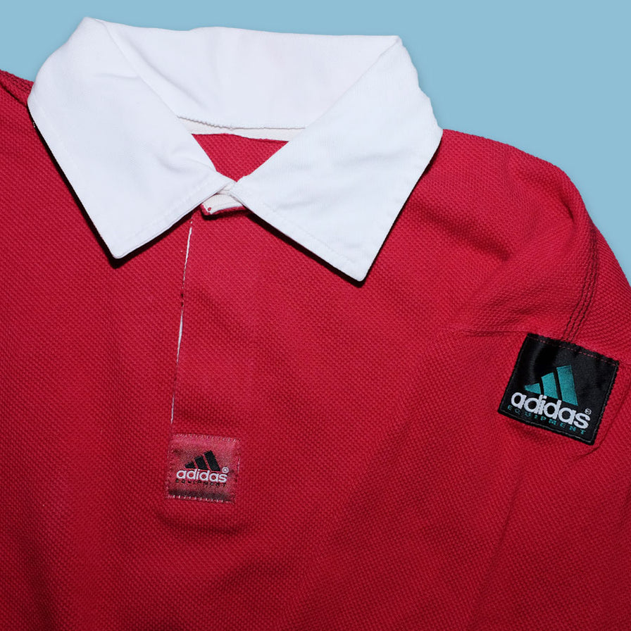 Vintage adidas Equipment Long Polo Medium - Double Double Vintage