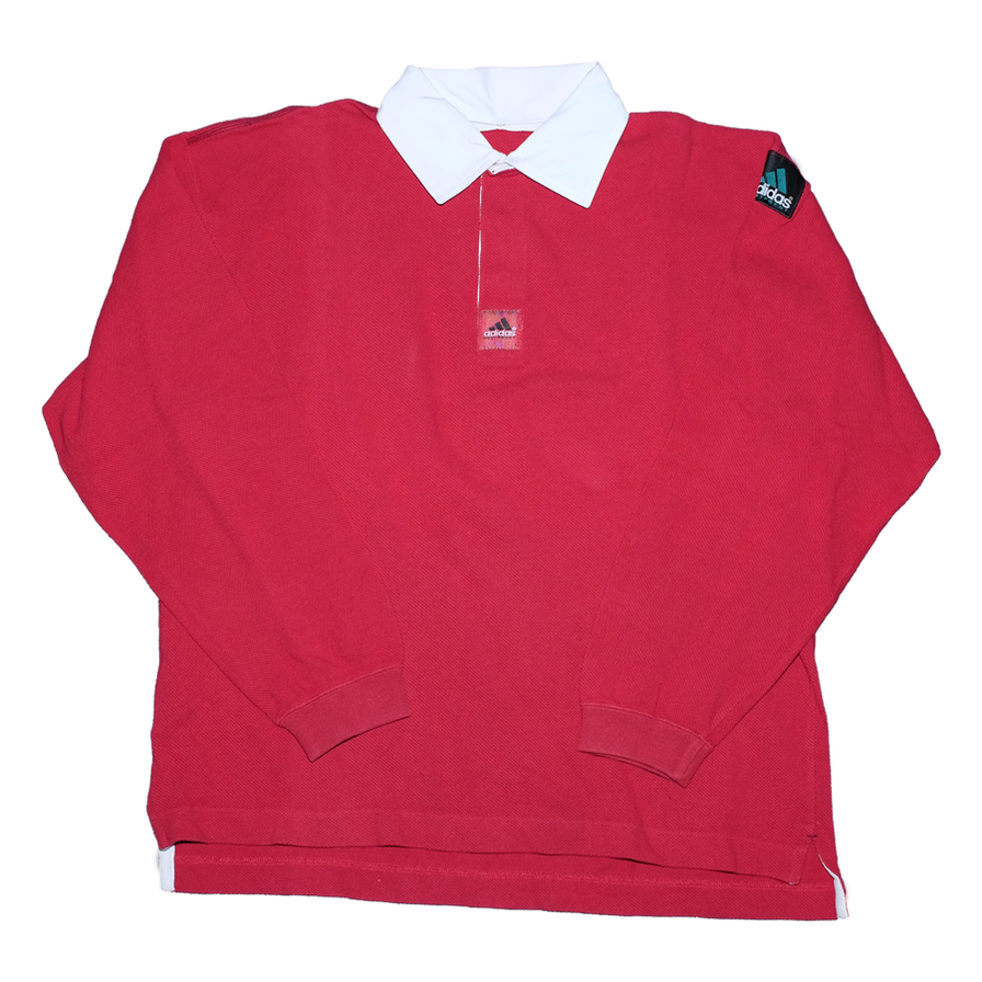 Vintage adidas Equipment Long Polo Medium - Double Double Vintage