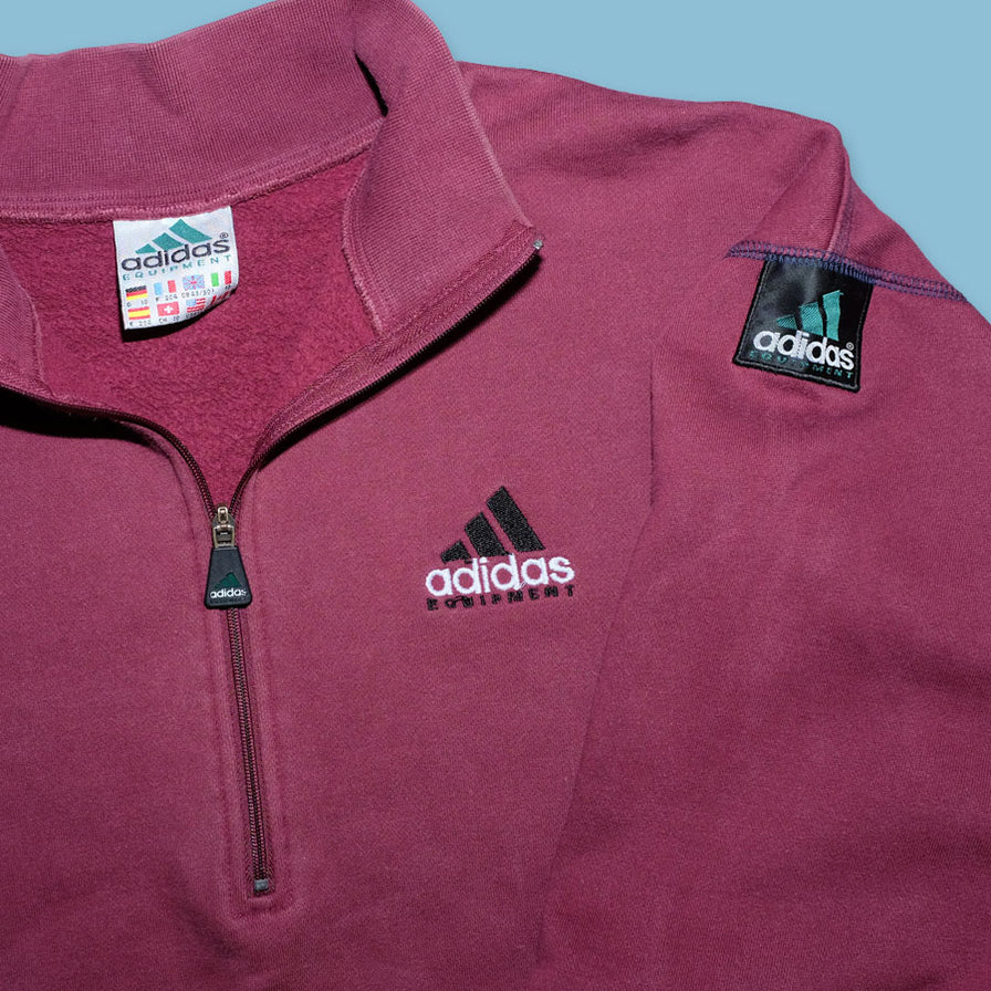 Vintage adidas Equipment Q-Zip Sweater XLarge - Double Double Vintage