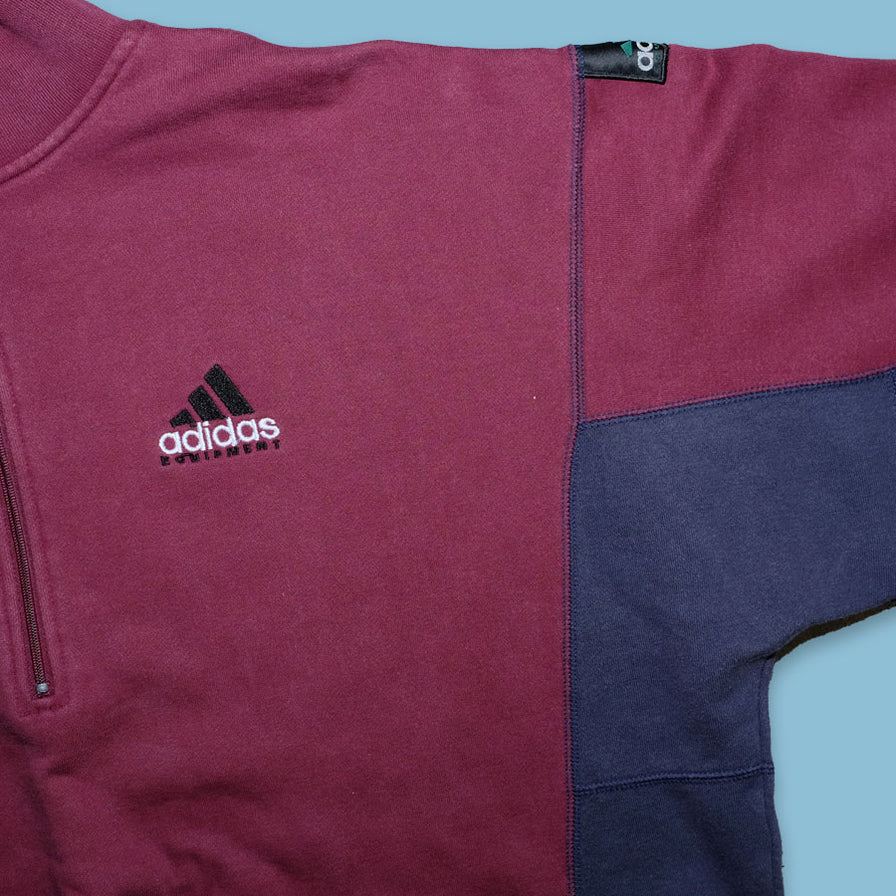 Vintage adidas Equipment Q-Zip Sweater XLarge - Double Double Vintage