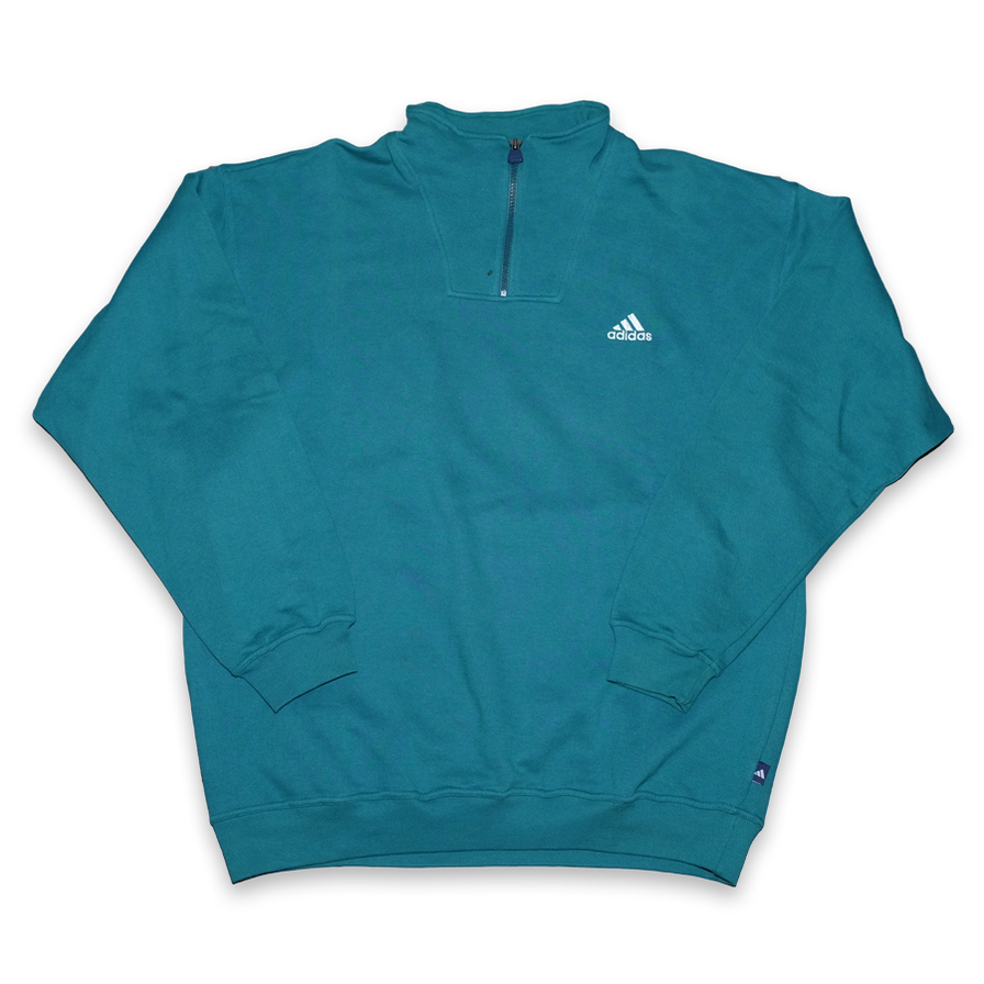 Vintage adidas Q-Zip Sweater Large / XLarge - Double Double Vintage