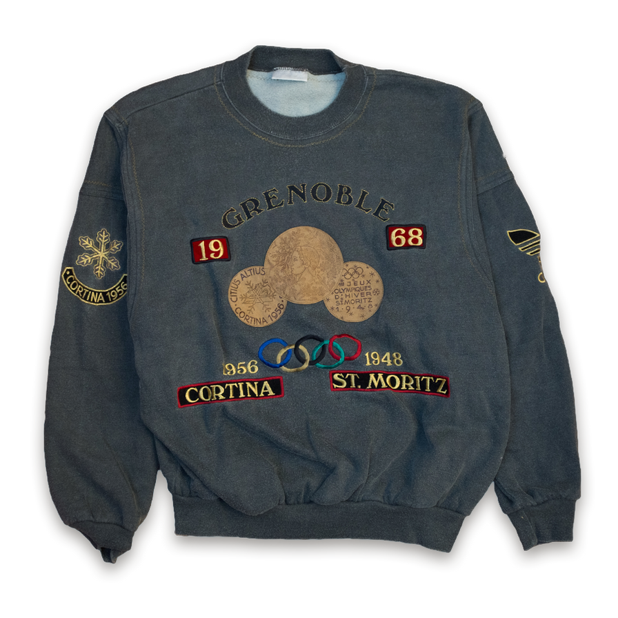 Rare adidas Olympic Winter Games Sweater Large Double Double Vintage