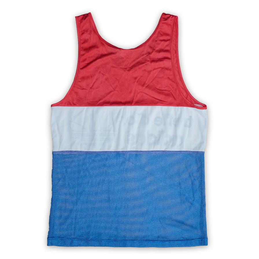 adidas Tricolore Tank Top Large - Double Double Vintage
