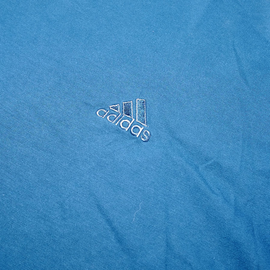 Vintage adidas V-Neck T-Shirt Large - Double Double Vintage