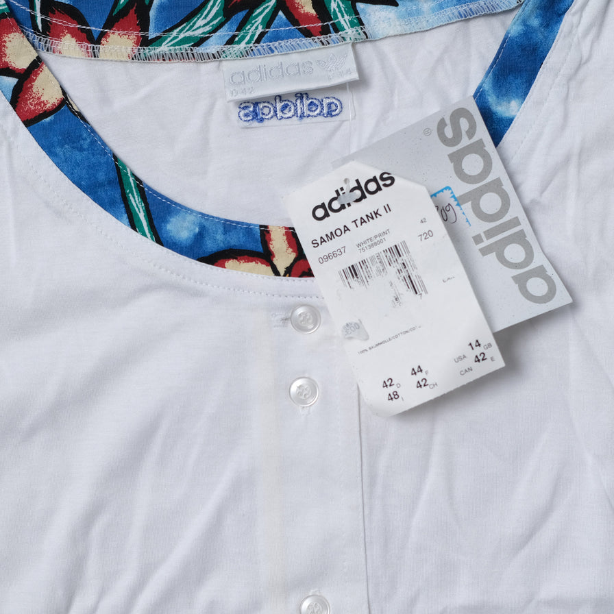 Vintage Deadstock adidas Women's Tennis Button Vest Medium