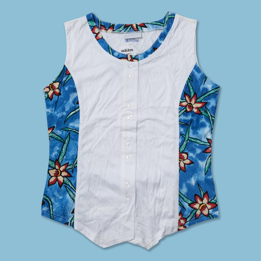 Vintage Deadstock adidas Women's Tennis Button Vest Medium