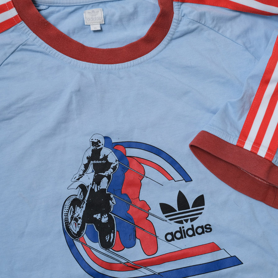 Vintage adidas Ringer T-Shirt XLarge