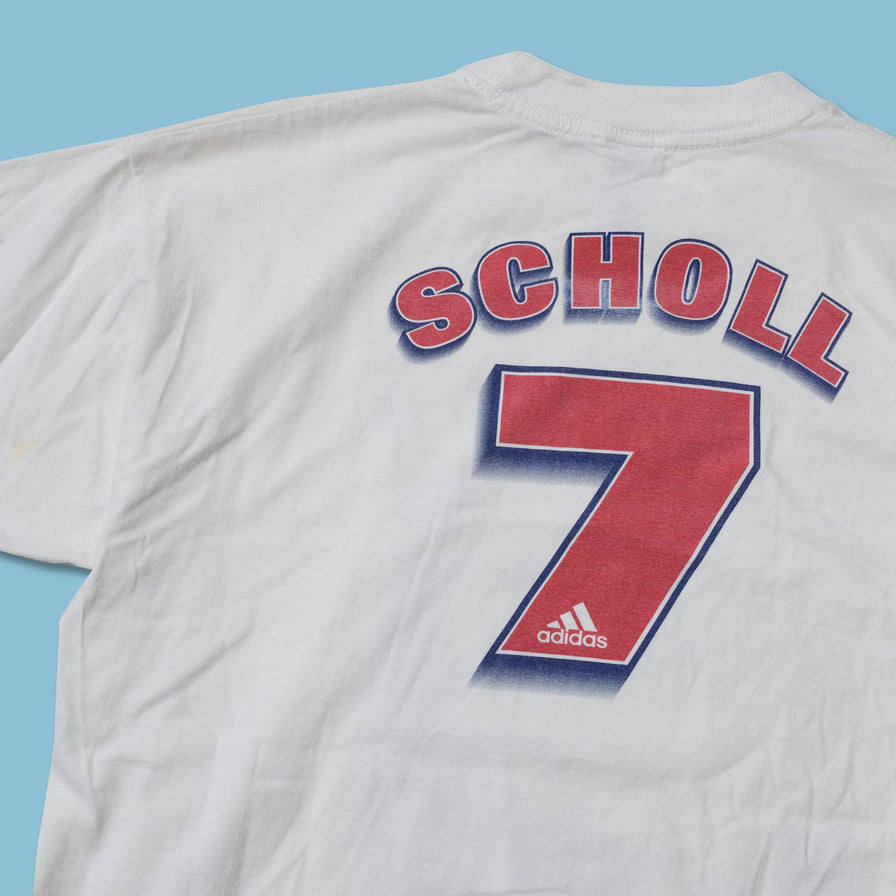 Vintage adidas Mehmet Scholl T-Shirt XS / Small
