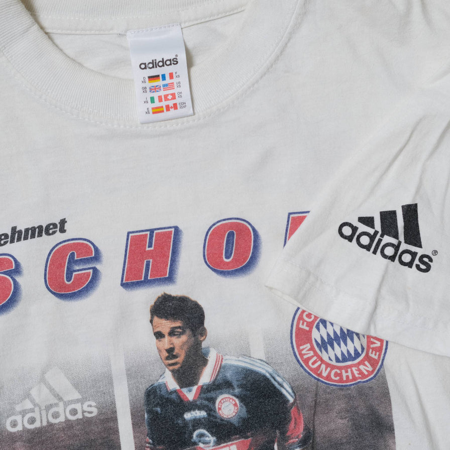 Vintage adidas Mehmet Scholl T-Shirt XS / Small