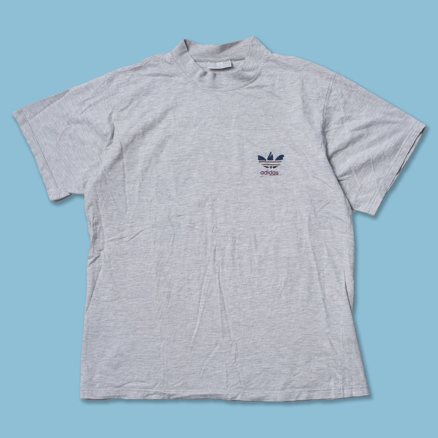 Vintage adidas Mock Neck T-Shirt Medium / Large