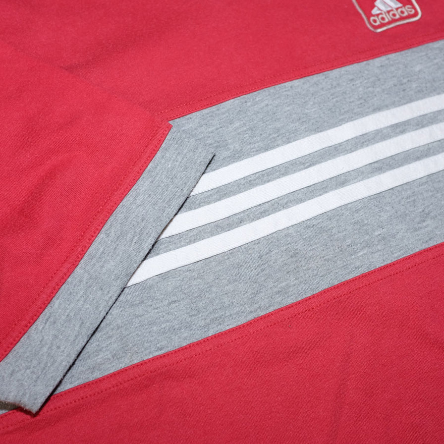 Vintage adidas V-Neck T-Shirt Medium - Double Double Vintage