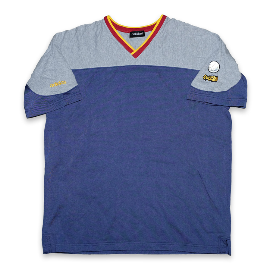 Vintage adidas V-Neck T-Shirt Large / XLarge