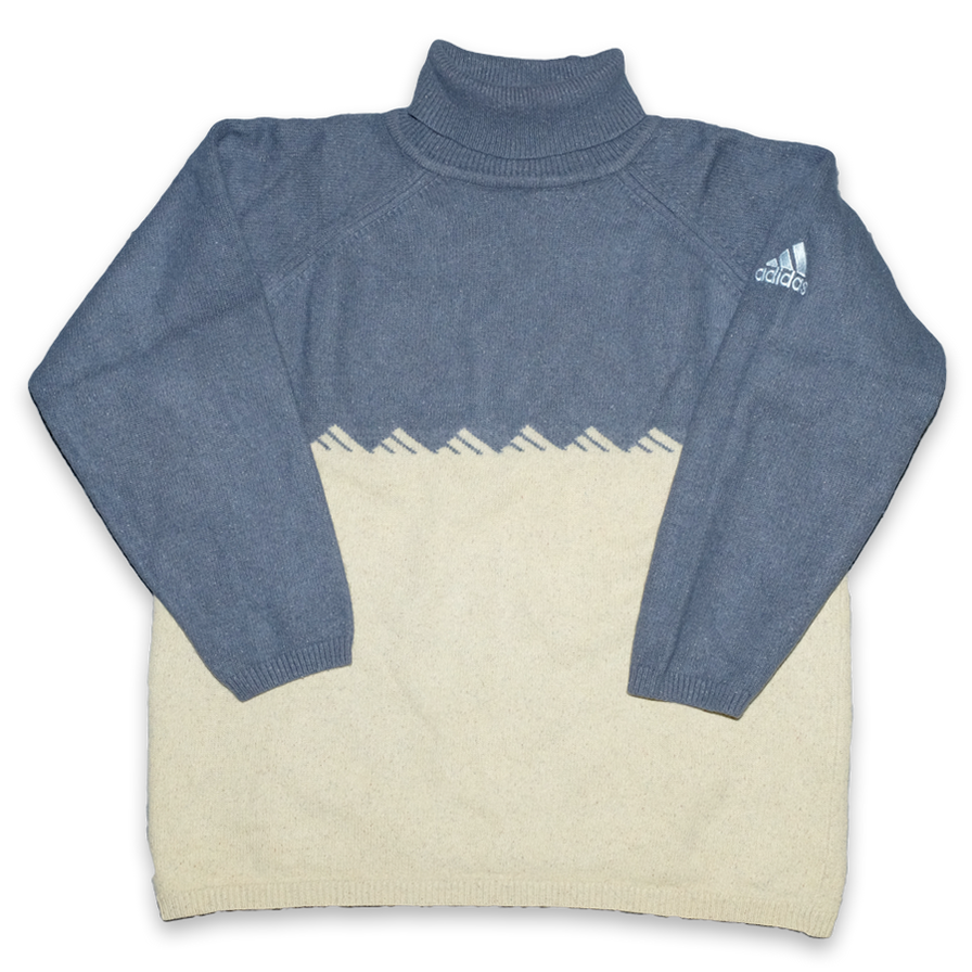 Vintage Women s adidas Turtleneck Knit Sweater XLarge Double