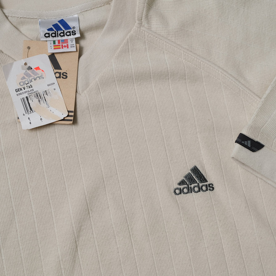 Vintage Deadstock adidas V-Neck T-Shirt Medium / Large