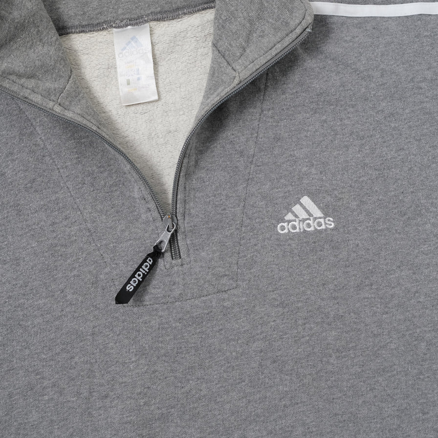 Vintage adidas Q-Zip Sweater Medium / Large