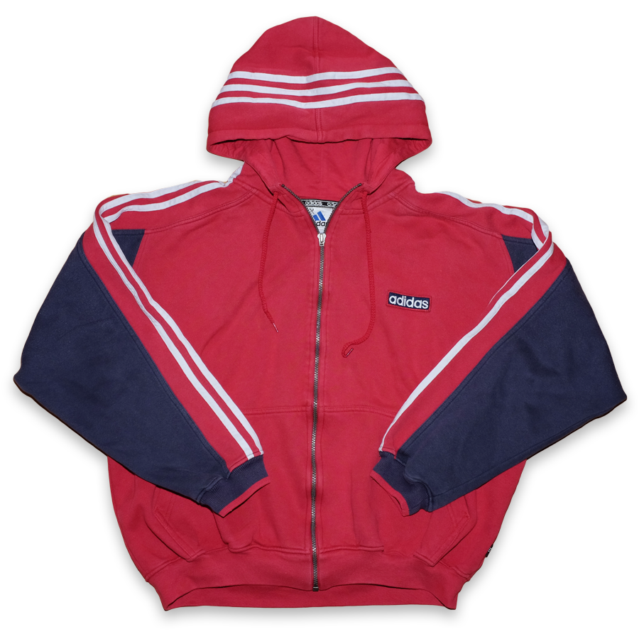 Vintage adidas Zip Hoodie Small Medium Double Double Vintage
