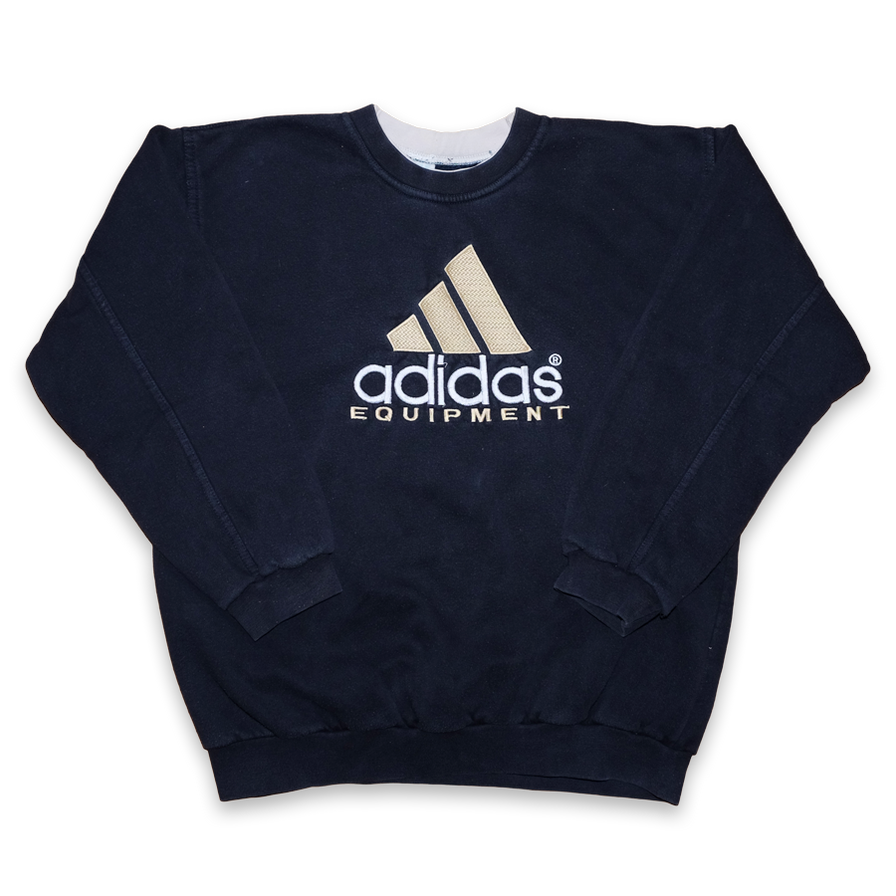 Womens Vintage adidas Equipment Sweatshirt Small Medium Double