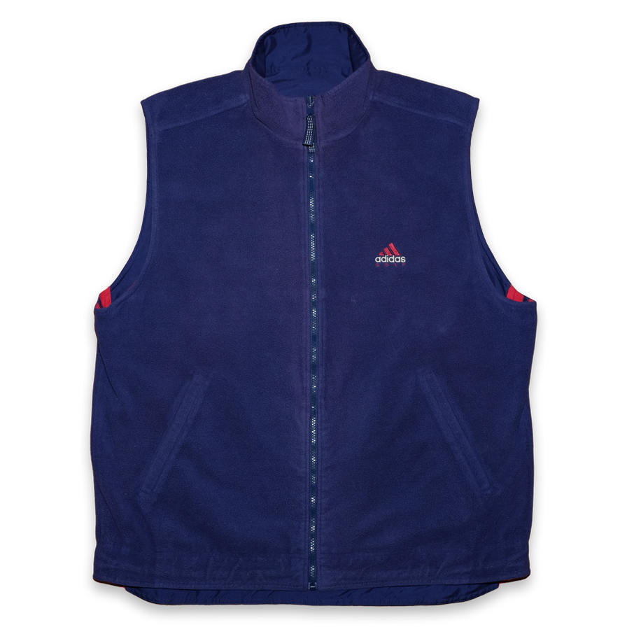 Vintage adidas Golf Vest reversible Large Double Double Vintage