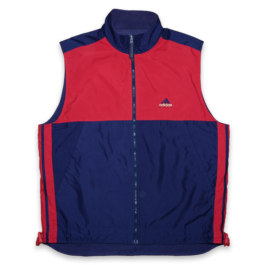 Vintage adidas Golf Vest reversible Large Double Double Vintage