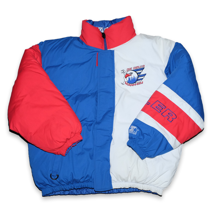 Vintage Starter Adler Mannheim Puffer Jacket Large - Double Double Vintage