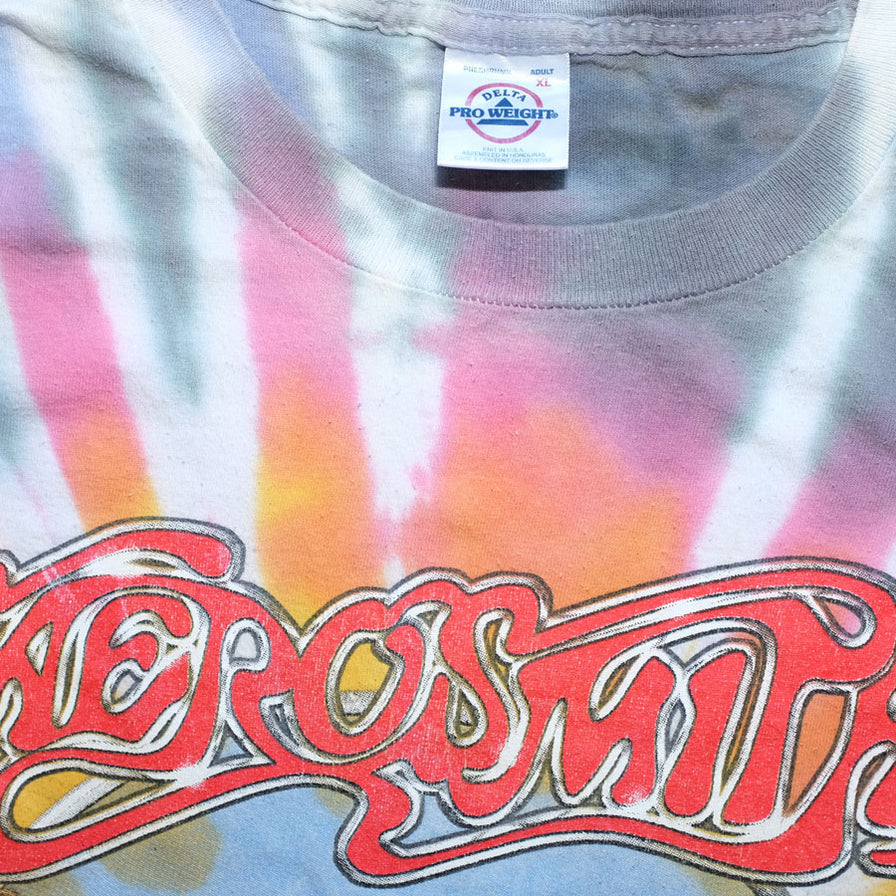 Vintage Aerosmith Tie Dye T-Shirt XLarge - Double Double Vintage