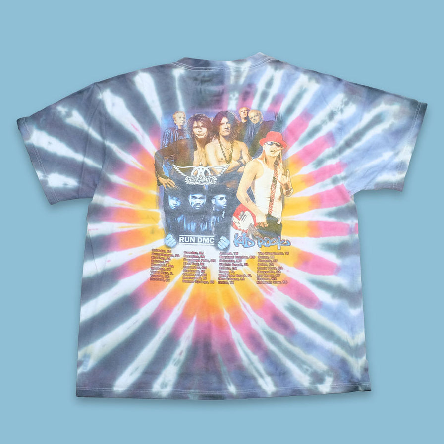 Vintage Aerosmith Tie Dye T-Shirt XLarge - Double Double Vintage