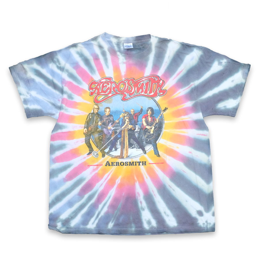 Vintage Aerosmith Tie Dye T-Shirt XLarge - Double Double Vintage