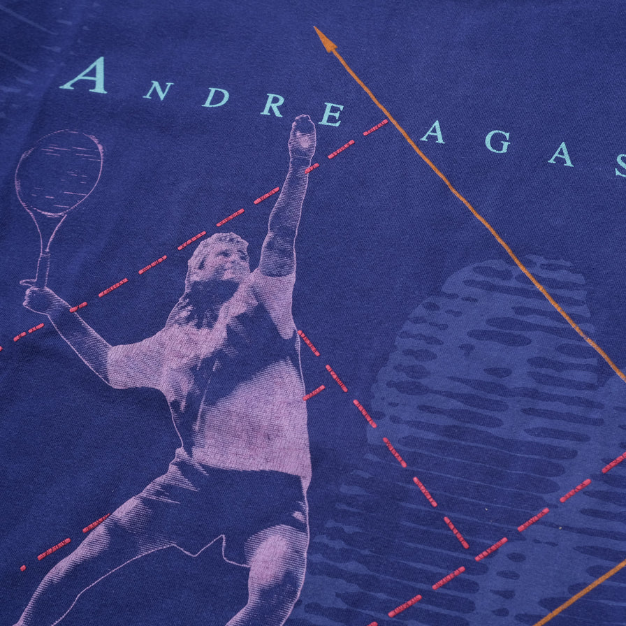 Vintage Nike Agassi T Shirt XLarge Double Double Vintage