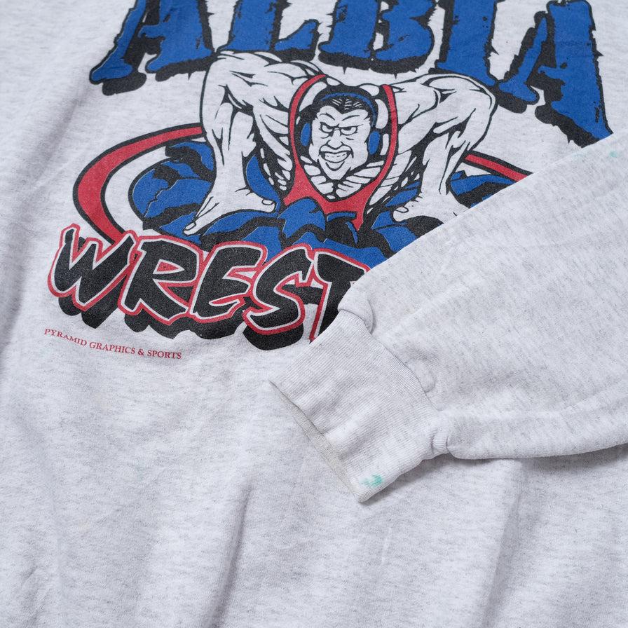 Vintage Albia Wrestling Sweater Large
