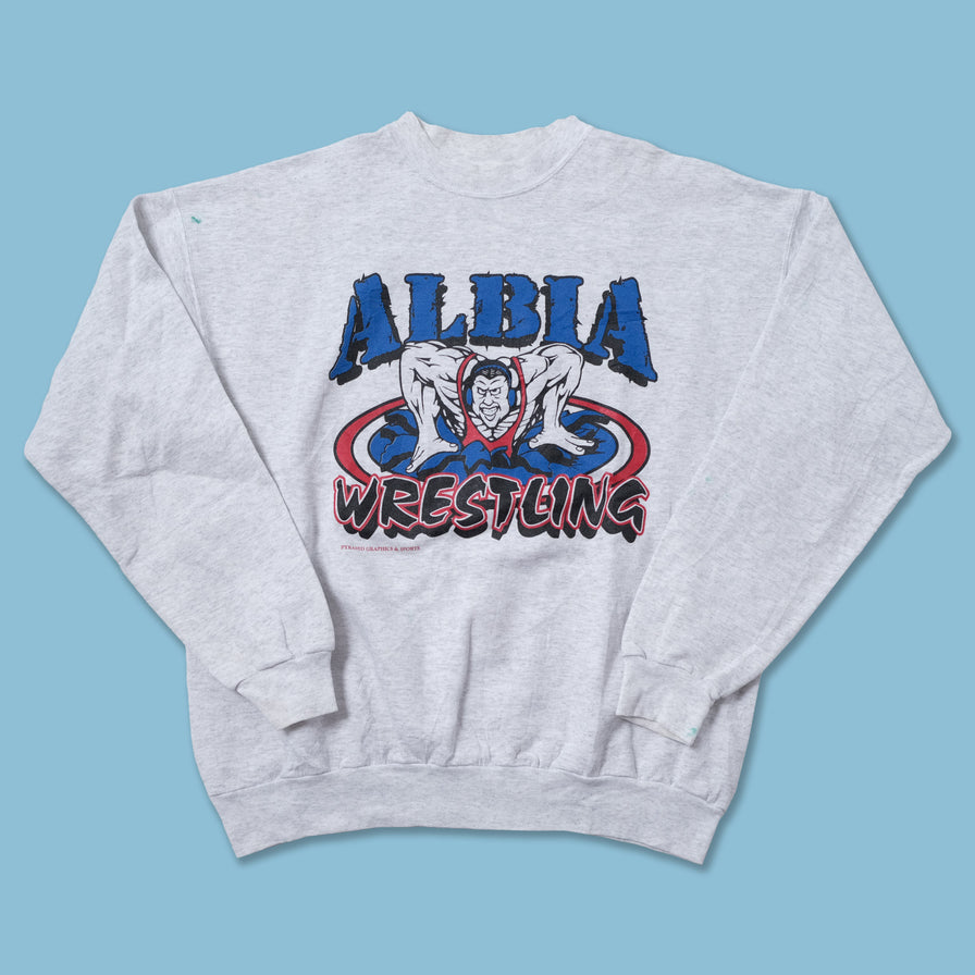 Vintage Albia Wrestling Sweater Large