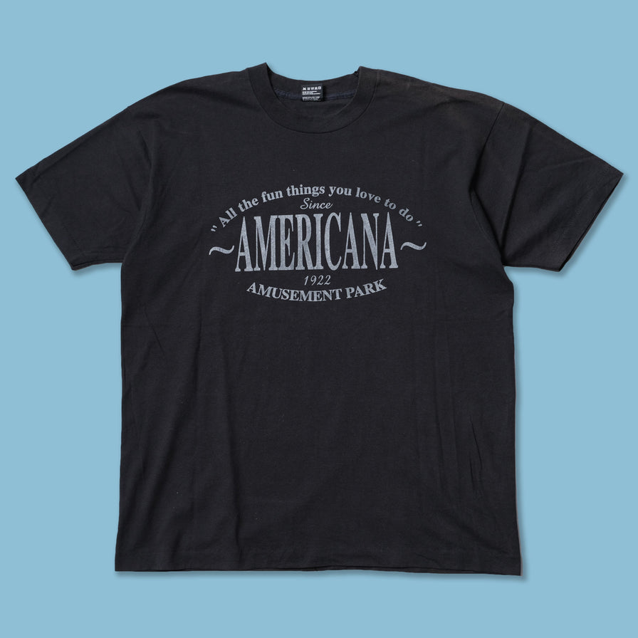 Vintage Americana Amusement Park T-Shirt XLarge
