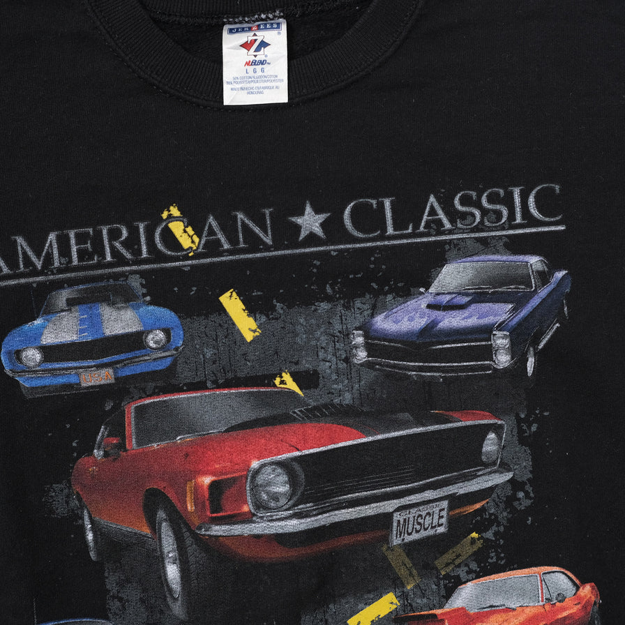 Vintage Muscle Cars Sweater Large