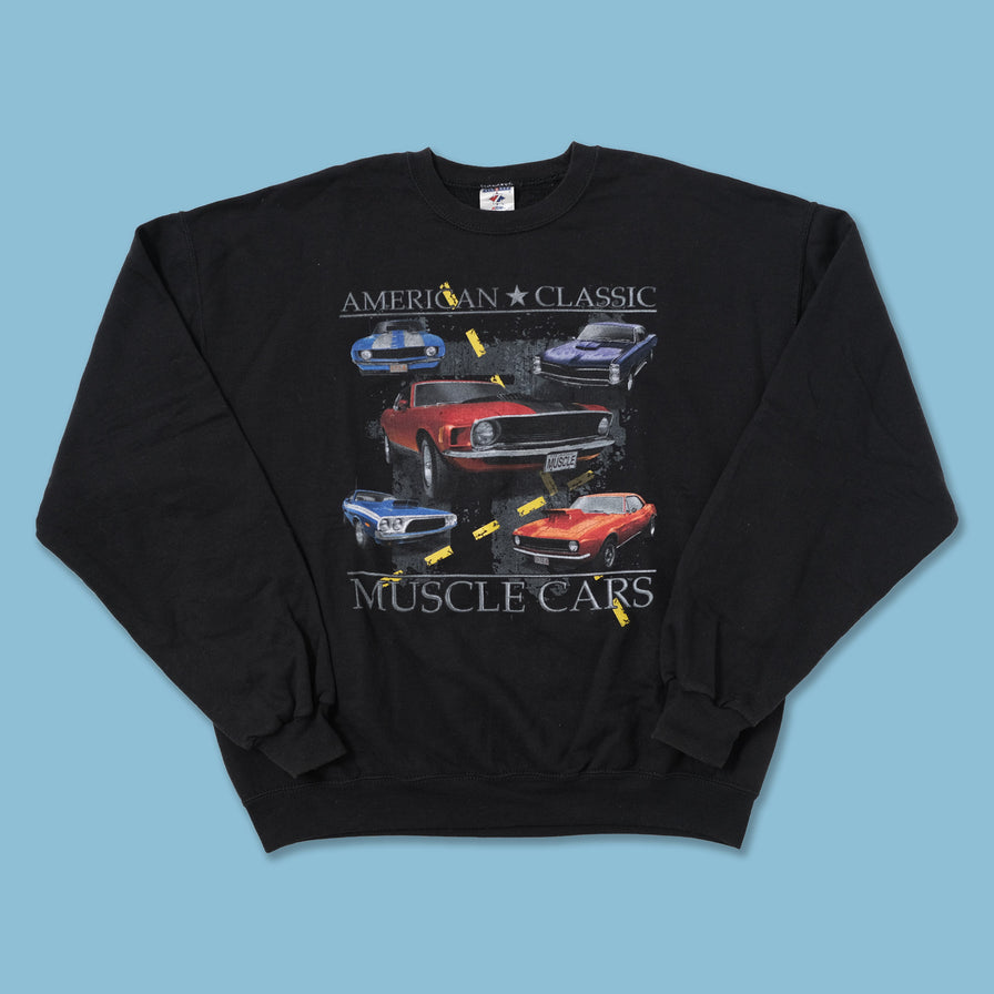 Vintage Muscle Cars Sweater Large