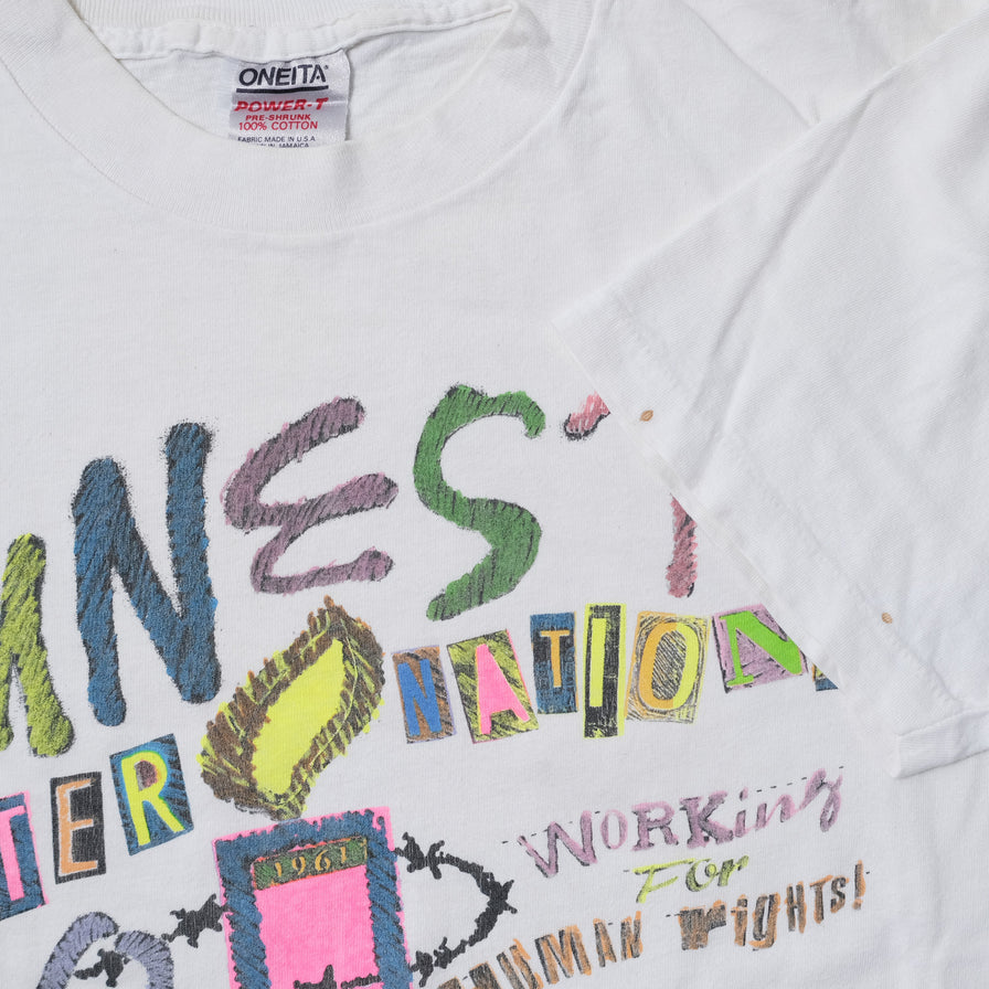 Vintage 1991 Amnesty International T-Shirt Large