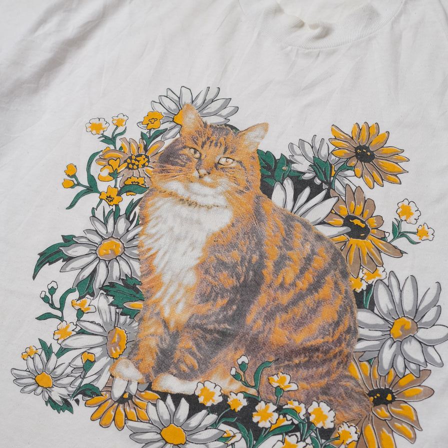 Vintage Cat T-Shirt XLarge