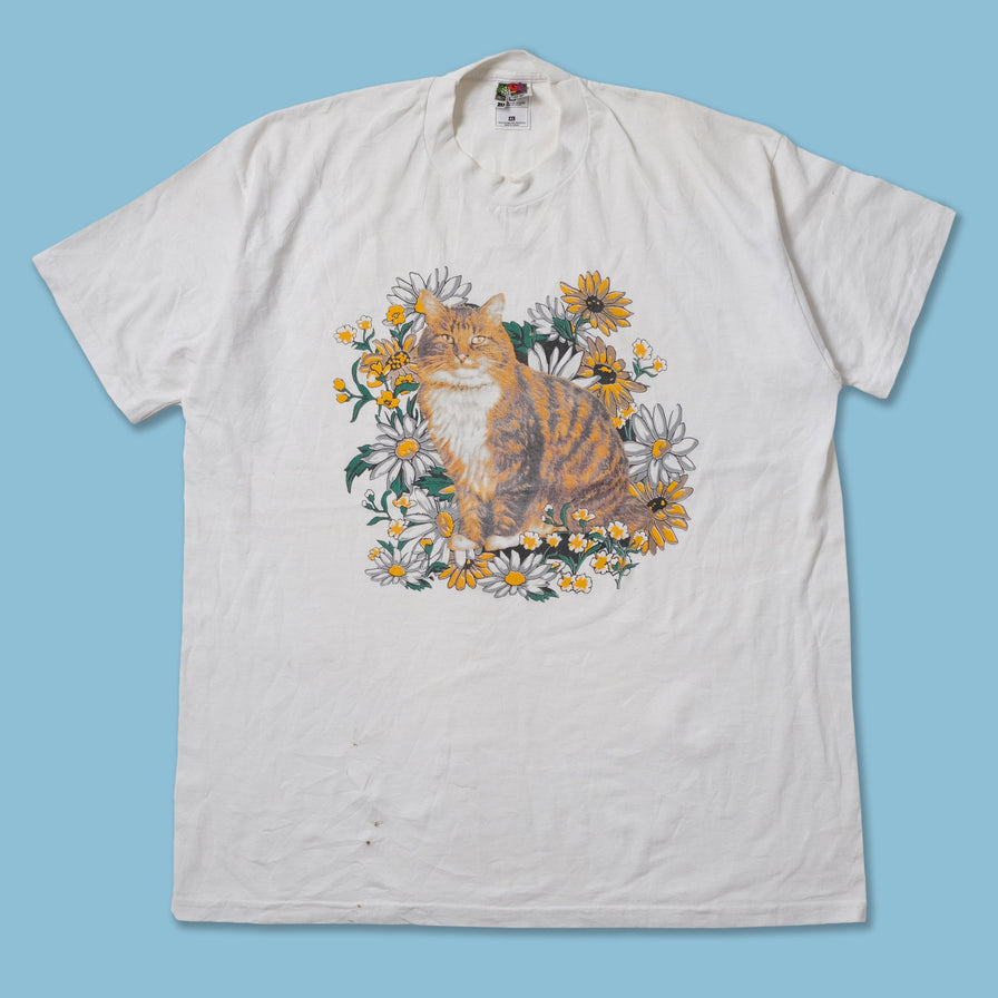 Vintage Cat T-Shirt XLarge