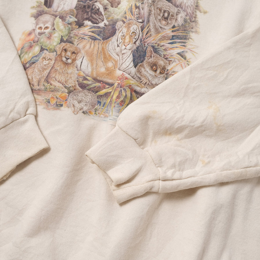 Vintage Animal Sweater XLarge