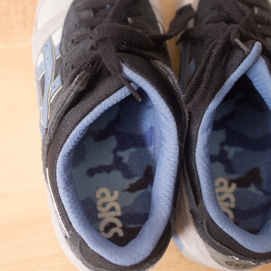 Asics blue metallic gel lyte iii sneaker shop