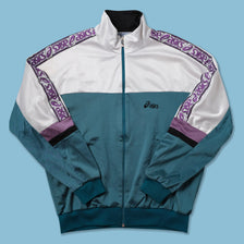 Vintage Asics Tape Track Jacket Large