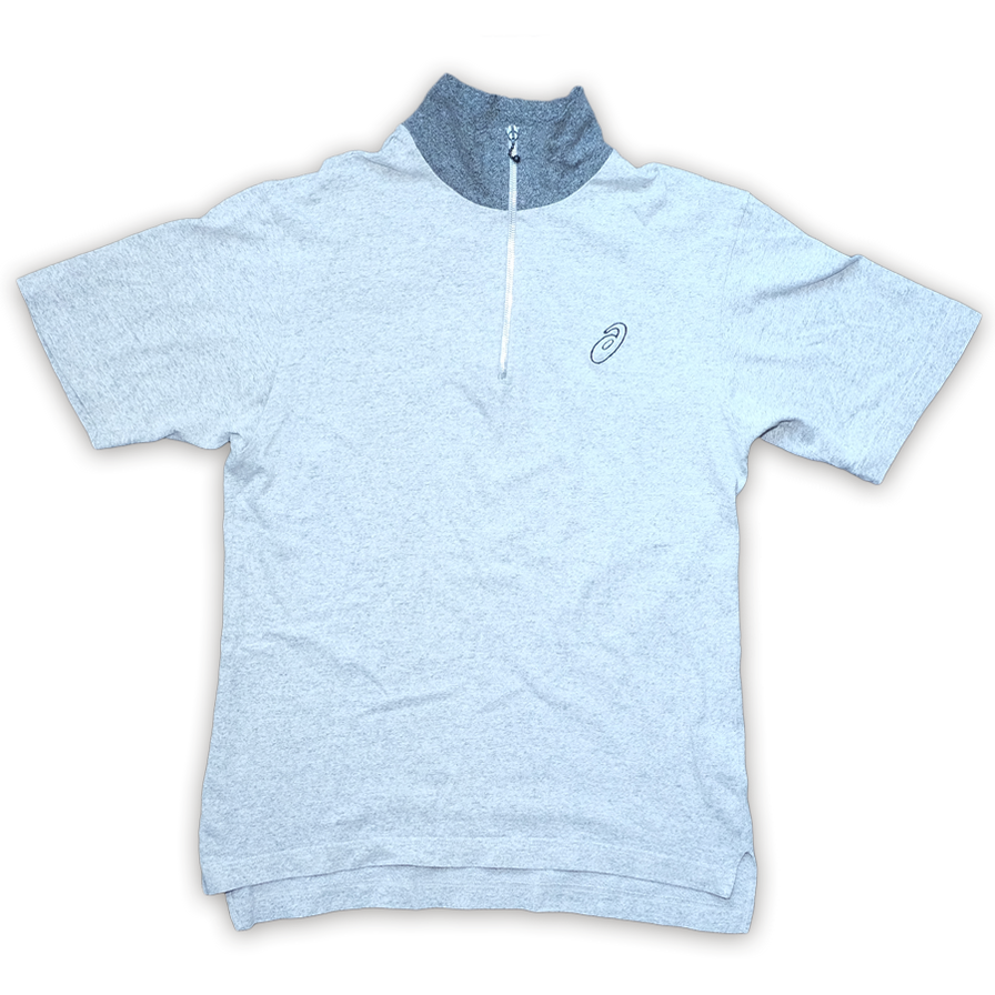 Asics Q-Zip T-Shirt Medium / Large - Double Double Vintage