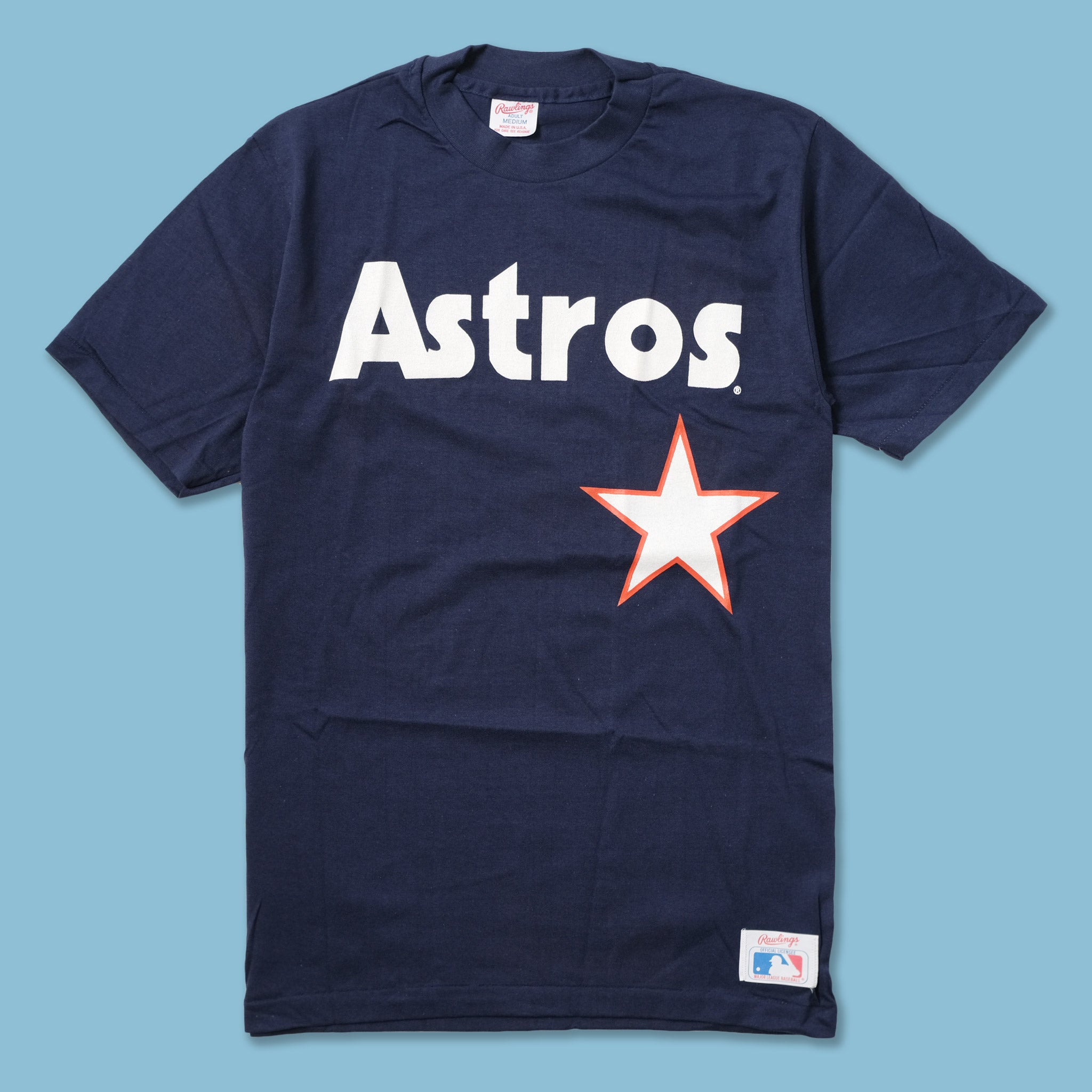 Vintage Houston Astros Youth League Henley T-shirt