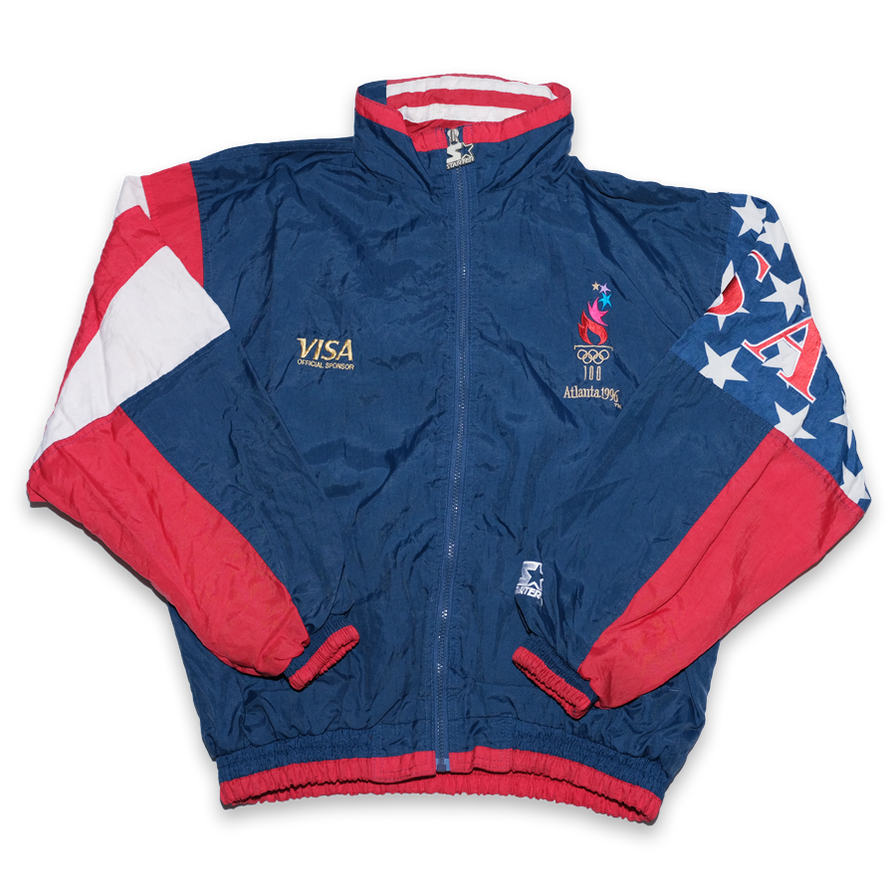 Vintage Starter 1996 Atlanta Olympics Track Jacket Medium