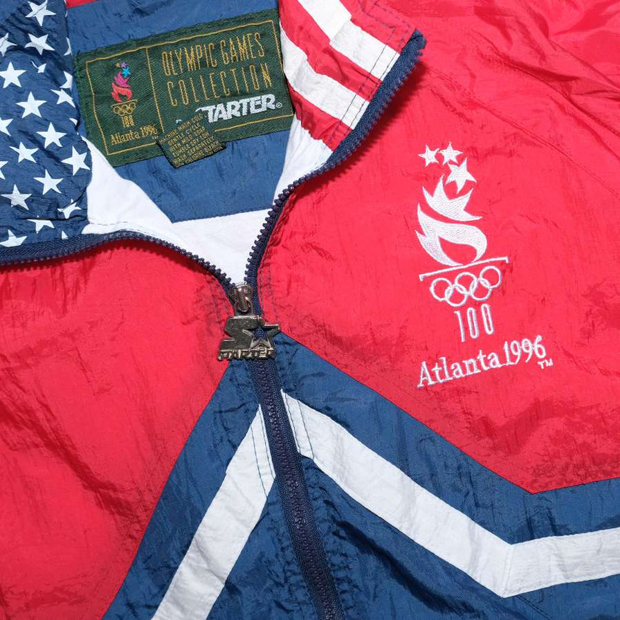 Vintage Starter 1996 Atlanta Olympics Track Jacket Medium