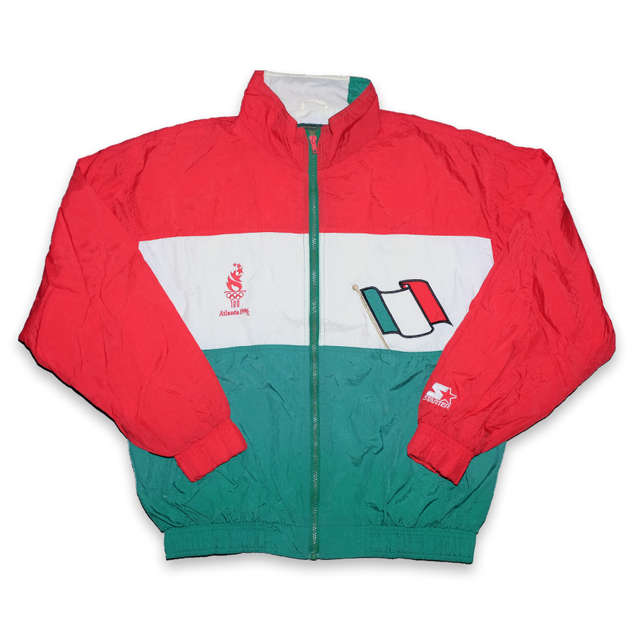 Vintage Starter Atlanta 1996 Olympic Games Track Jacket Large - Double Double Vintage