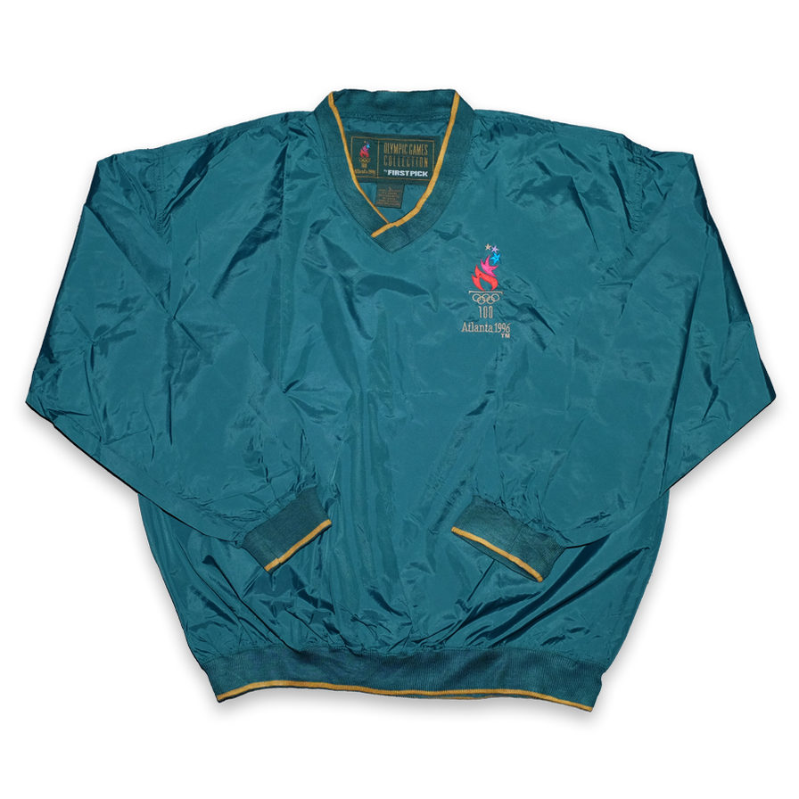 Vintage Atlanta 1996 Olympic Games Windbreaker Large - Double Double Vintage